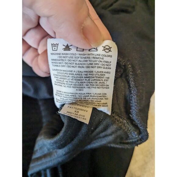 Nike Women's Dri-Fit Drawstring Hoodie Black Ribbed Knit Sz XSmall - Picture 7 of 10